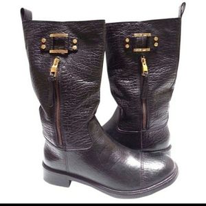 TORY BURCH stowe moto leather boots